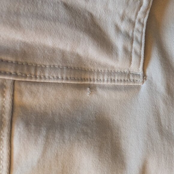 Hollister Ultra High Dad Pant Cargo Pants Cream Sive 29R Cotton Utility - Picture 13 of 13